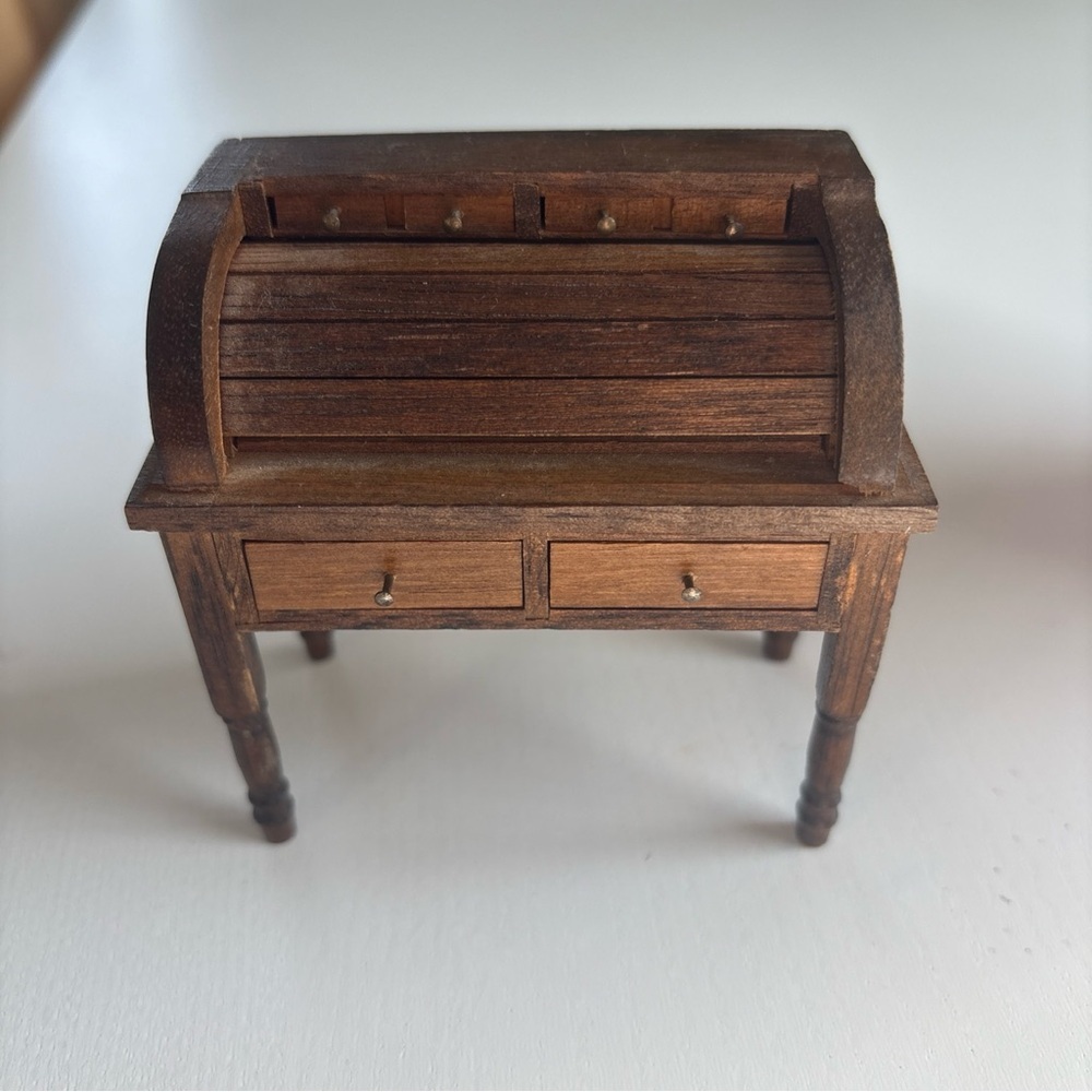 Vintage Dolls House Bureau, Desk, Home Office/Study Victorian Style, Collectable